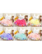 Sweet Princess Floral Petal Dress (7 colours)